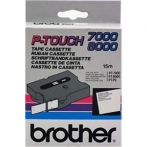 BROTHER P-Touch Tape Red On Black 12mm  (TX-232)