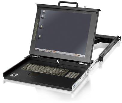 LEVELONE KVM-0117DE 19IN TFT CONSOLE W/ 17IN TFT DISPLAY ACCS (KVM-0117DE)