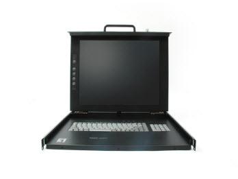 LEVELONE KVM-0117DE 19IN TFT CONSOLE W/ 17IN TFT DISPLAY ACCS (KVM-0117DE)