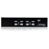 StarTech 4 Port Professional VGA USB KVM Switch with Hub - KVM-svitsj - 4 porter (SV431USB)