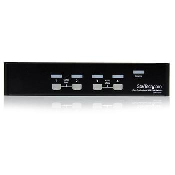 STARTECH 4 Port Professional VGA USB KVM Switch with Hub (SV431USB            )