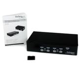 StarTech 4 Port Professional VGA USB KVM Switch with Hub - KVM-svitsj - 4 porter (SV431USB)