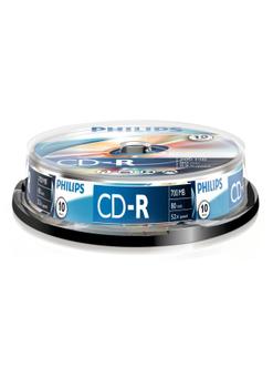 PHILIPS CR7D5NB10 - 10 x CD-R - 700 MB ( 80min ) 5 (CR7D5NB10/00)