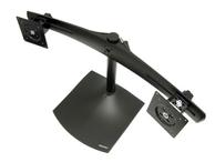 Ergotron DS100 Dual-Monitor Desk Stand, Horizontal - Stativ for 2 LCD-skjermer - stål, robust aluminium - svart - skjermstørrelse: inntil 24" - skrivebordsmonterbar (33-322-200)