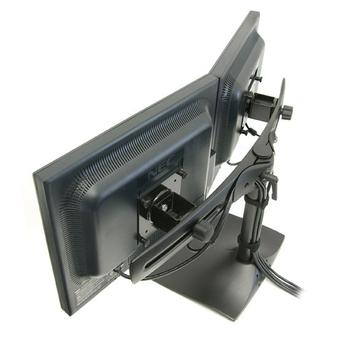 ERGOTRON DOUBLE MONITOR HORZ STAND BLACK IN (33-322-200)