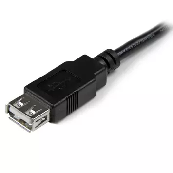 StarTech 6in USB 2.0 Extension Adapter Cable A to A - M/F - USB extension cable - USB (M) to USB (F) - USB 2.0 - 5.9 in - black - USBEXTAA6IN - USB-forlengelseskabel - USB til USB - 15 cm (USBEXTAA6IN)