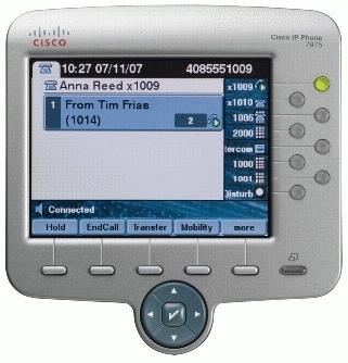 CISCO Unified IP Phone 7975G - VoIP-telefon - SCCP, SIP - silver, mörkgrå - med 1 x användarlicens (CP-7975G-CH1)