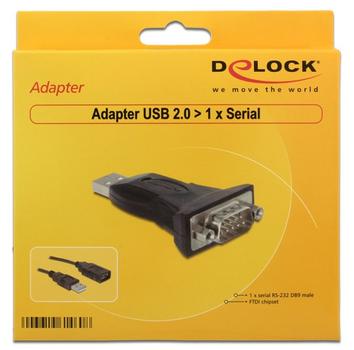 DELOCK Adapter USB 2.0 zu seriell 9St (61460)