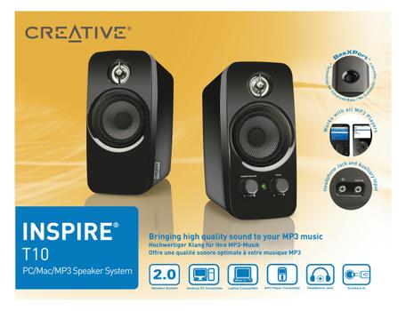 CREATIVE Inspire T10 PC Høyttalere (51MF1600AA000)