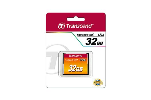 TRANSCEND 32GB Compact Flash Card (133X) MLC (Alt. TS32GCF133) (TS32GCF133)