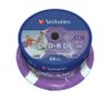 VERBATIM DVD+R 25-pk Spindle 8x Double Layer Wide Printable 8.5GB (43667)