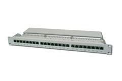 DIGITUS Cat5e. Class D PatchPanel. Shielded 16-port RJ45