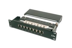 DIGITUS Cat5e. Class D PatchPanel. Shielded 8-port RJ45.