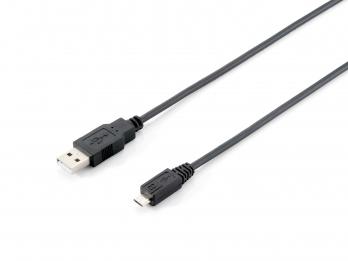 EQUIP USB 2 CBL A/M-MICRO B/M 1M BLK . CABL (128594)