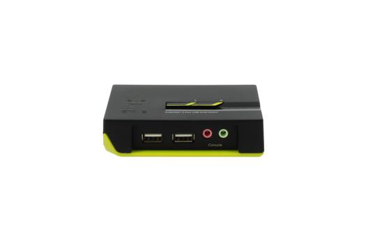 LEVELONE KVM switch USB 2 port m. audio (KVM-0221)