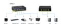 LEVELONE 2PORT USB KVM SWITCH W/AUDIO CABLES INCLUDED (KVM-0221)