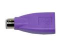 CHERRY Tangentbordsadapter - PS/2 (hane) till USB (hona) - violett