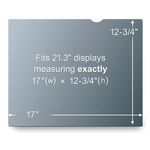 3M personvernfilter for 21,3" standardskjerm - personvernfilter for skjerm - 21.3" (PF21.3)