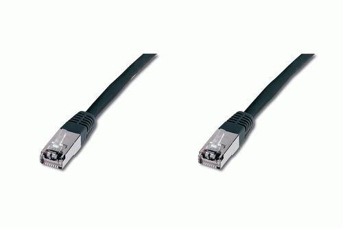 DIGITUS SF-UTP PatchCord Cat5e. CU. Black. 1.0m (DK-1531-010/BL)