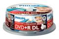 PHILIPS DVD+R 8,5GB 25pcs spindel printable 8x dou