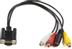 MICROCONNECT VGA to S-video and RCA 0,3m.