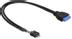 DELOCK intern kabel för USB 3.0, IDC20 ho - IDC10 ha, 0,3m, svart