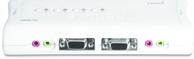 TRENDnet TK 409K - KVM / lyd / USB-svitsj - 4 x KVM/ lyd/ USB - 1 lokalbruker - stasjonær (TK-409K)