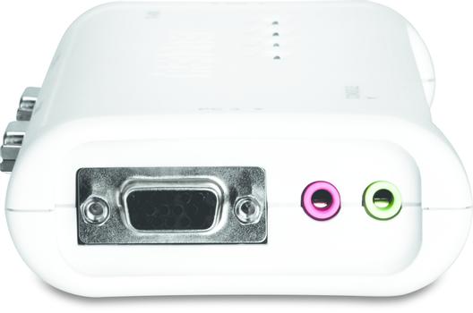 TRENDnet TK 409K - KVM / lyd / USB-svitsj - 4 x KVM/ lyd/ USB - 1 lokalbruker - stasjonær (TK-409K)