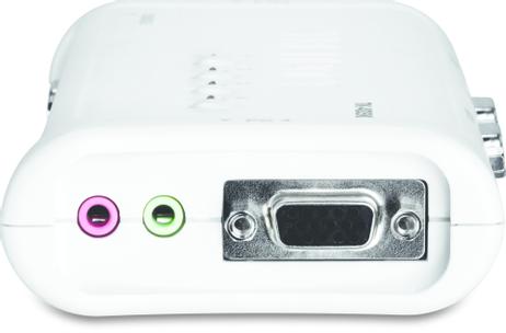 TRENDnet TK 409K - KVM / lyd / USB-svitsj - 4 x KVM/ lyd/ USB - 1 lokalbruker - stasjonær (TK-409K)