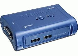TRENDNET 2-Port USB KVM Switch / Kabler (TK-207K)