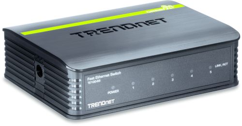 TRENDNET 5-port 10/ 100Mbps N-Way Mini Switch (TE100-S5)