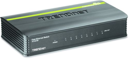 TRENDNET 8-port 10/ 100Mbps N-Way Mini Switch (TE100-S8)