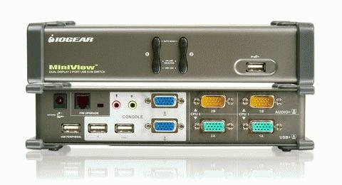 IOGEAR 2 Port Dual View KVM Switch (GCS1742)