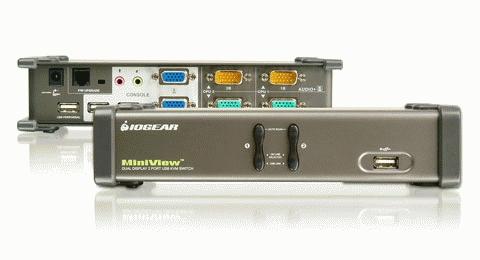 IOGEAR 2 Port Dual View KVM Switch (GCS1742)
