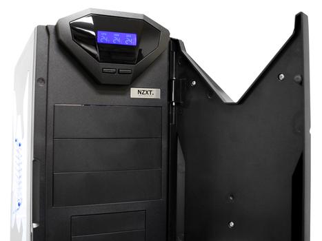 NZXT GUARDIAN 921 RB Midi Tower Sort/Blå Vifter: 1x 120mm Front, 1x 120mm Side, 1x 120mm Bak, Blå LEDs (921RB-001-BL)