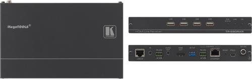 KRAMER TP-590RXR,  4K 4:2:0 HDBaseT 2.0 Reciever, Ethernet, RS-232, USB, PoE, 180m (50-80319190)