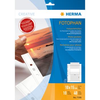 HERMA fotophan 10x15 white 10 Sheets                   7586 (7586)