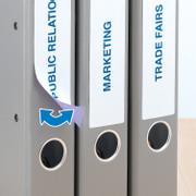 Herma Special - Papir - matt - fjernbart selv-adhesiv - hvit - 192 x 34 mm 200 etikett(er) (25 ark x 8) opake arkivmappeetiketter