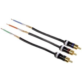 HAMA Kabel 3xRCA-3xRCA Guld Svart 1.5m (83029)