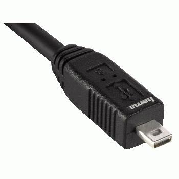 HAMA Kabel USB A-USB Mini B8 Svart 1.8m (00074204)