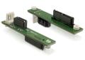 DELOCK Slimline SATA till SATA 7-pins adapter, 4-pin floppyström