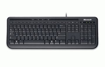 MICROSOFT Wired Keyboard 600 - Toetsenbord - USB - Zwitsers Duits - zwart (ANB-00013)