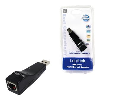 LOGILINK USB2.0 to LAN Adapter 100/ 10MBPs  (UA0025C)