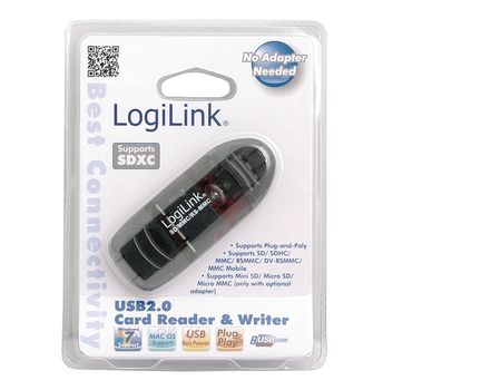 LOGILINK Card Reader Single Slot SD/MMC USB2.0 (CR0007)