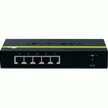 TRENDNET 5-port Gigabit GREENnet Switch - Metal (TEG-S50G)