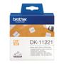 BROTHER PERMANENT ADHESIVE SQ LABEL 23MM X  23MM 1000 P ROLL (DK11221)