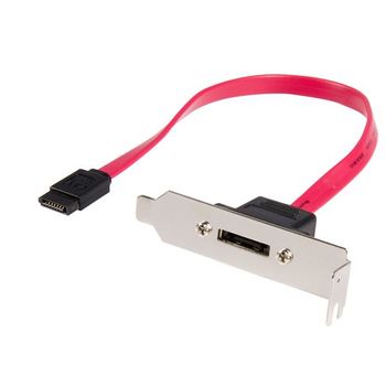 STARTECH 1FT LOW PROFILE SATA TO ESATA PLATE ADAPTER CABL (ESATAPLT1LP)