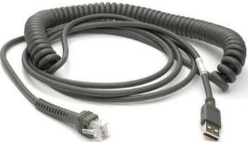 DATALOGIC USB TYPE A COILED FULL SP 3.6M (CAB-467)