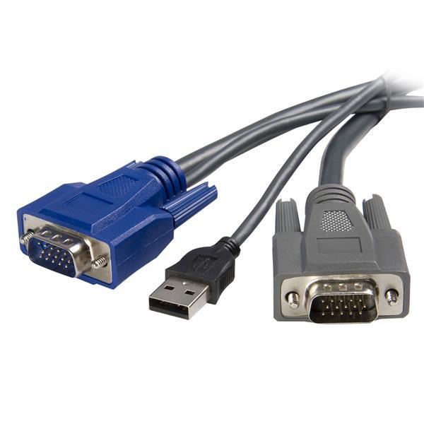 StarTech - 6 ft Ultra-Thin USB VGA 2-in-1 KVM Cable (SVUSBVGA6) - tastatur / video / musekabel (KVM) - 1.8 m