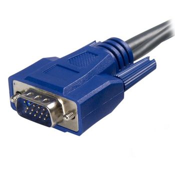 STARTECH 6 FT ULTRA-THIN USB VGA 2-IN-1 KVM CABLE CABL (SVUSBVGA6)